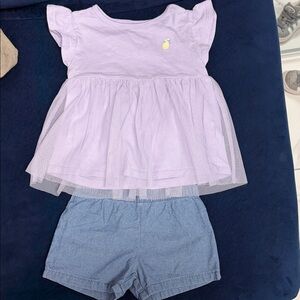 Carter's Purple and Blue Kids Matching Set